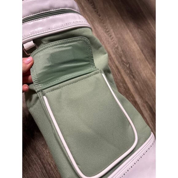 Nike Golf Club Shaped Bag Sage White Canvas Carry On Crossbody Sling bag barrel - Picture 2 of 6